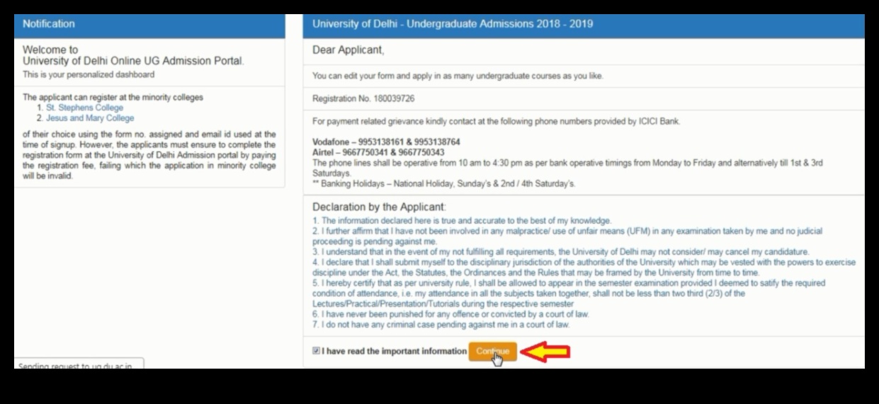 how to apply for admission in du